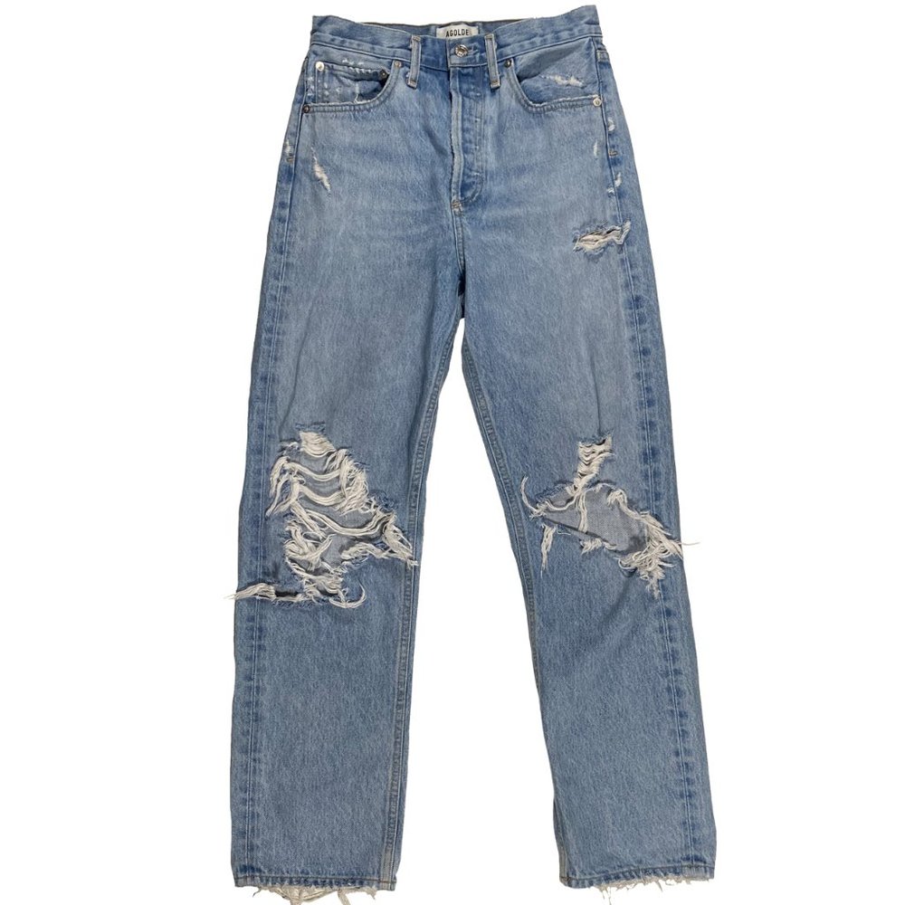 Agolde 90'S Mid Rise Loose Fit Denim Size 24x28